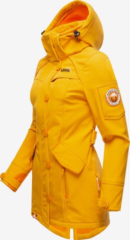 MARIKOO Toiminnallinen takki 'Soulinaa' värissä keltainen