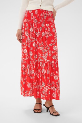 Kaffe Skirt 'KAmaxi' in Red: front