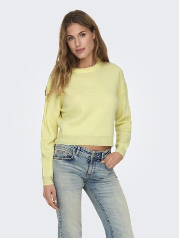 Pull-over 'ONLBetty' ONLY en jaune : devant