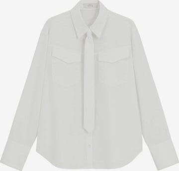 MANGO Blouse 'Francis' in Wit: voorkant