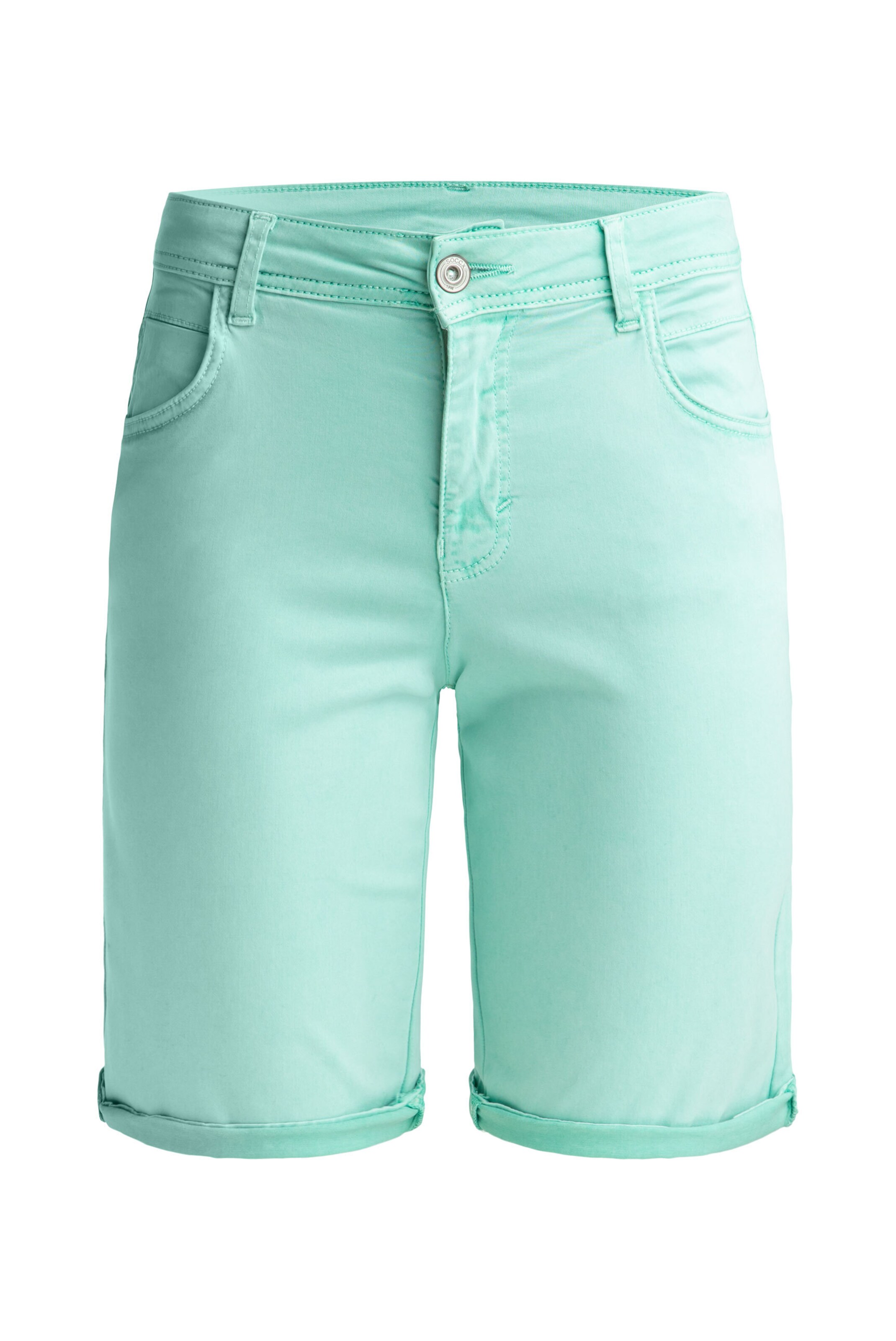 Soccx Regular Jeans in Green: front