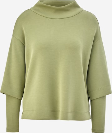 s.Oliver BLACK LABEL Sweatshirt in Groen: voorkant