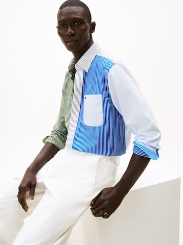 TOMMY HILFIGER Rovný strih Košeľa - Modrá