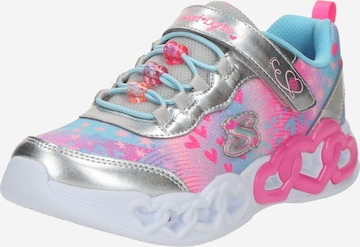 SKECHERS Trainers 'Infinite Heart Lights' in Silver: front