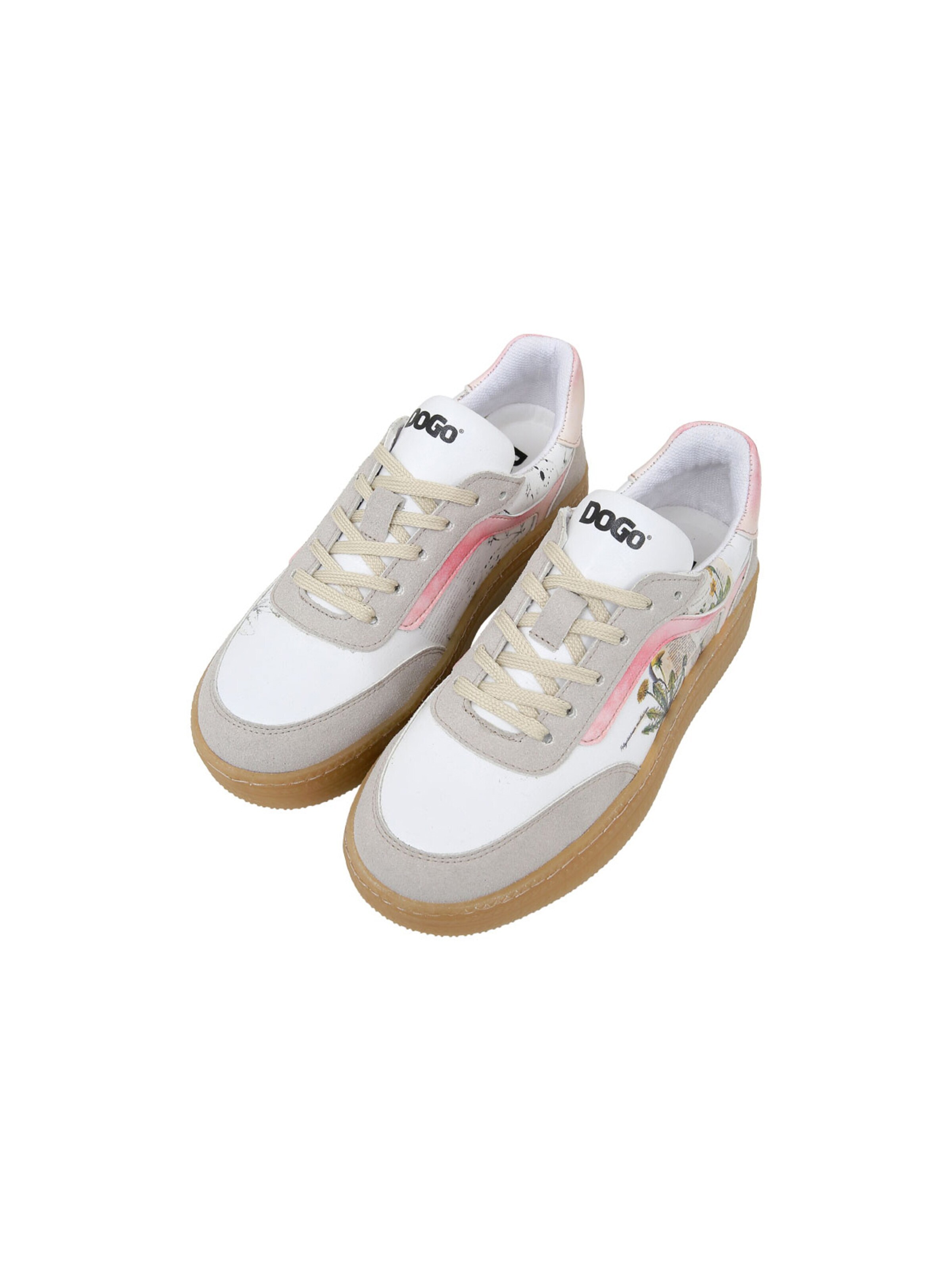 DOGO Sneakers 'DOGO Monet Sneaker - Botanical Notes' in White