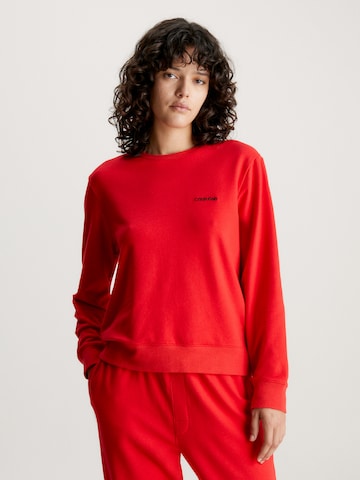 Calvin Klein Pajama Shirt in Red: front