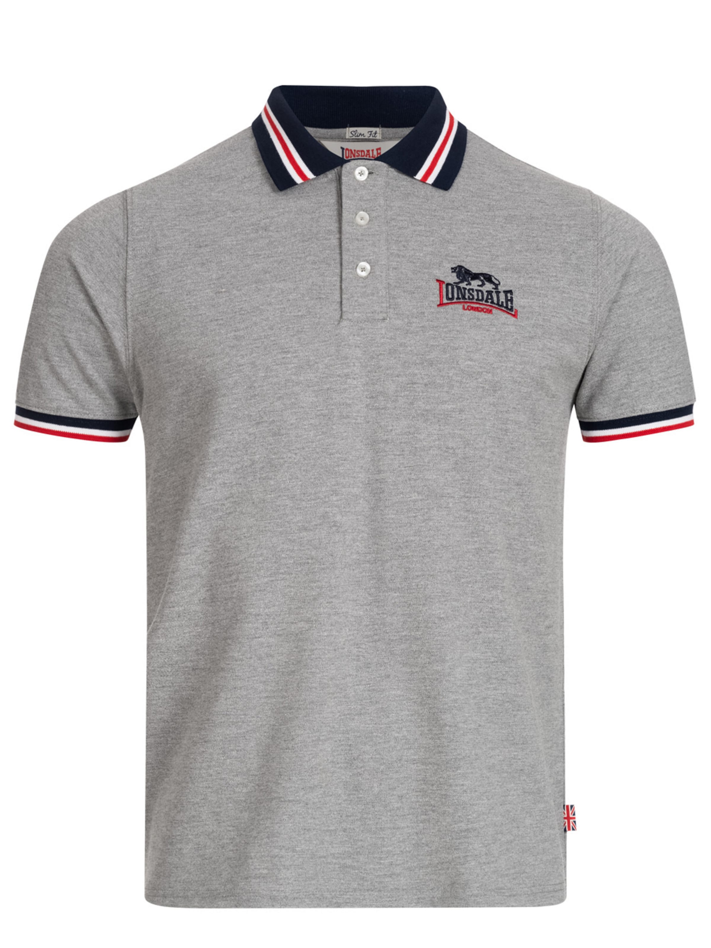 LONSDALE Koszulka 'Occumster' w kolorze szary: przód