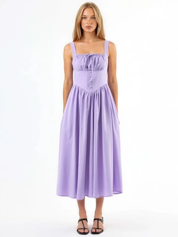 Busem Midi Kleid in Lila: Vorderseite
