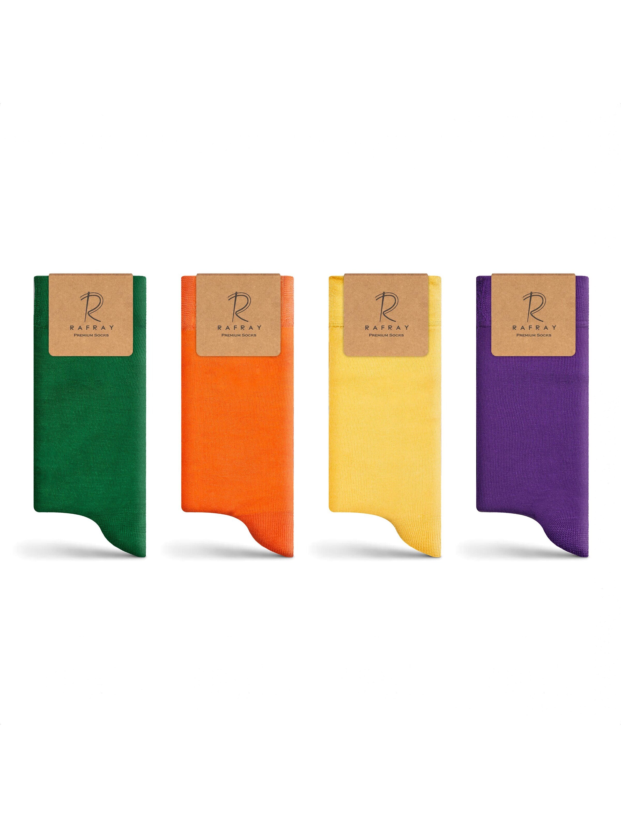 RAFRAY Socks in Yellow: front