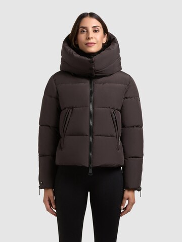khujo Winterjacke 'Petunia' in Lila: Vorderseite