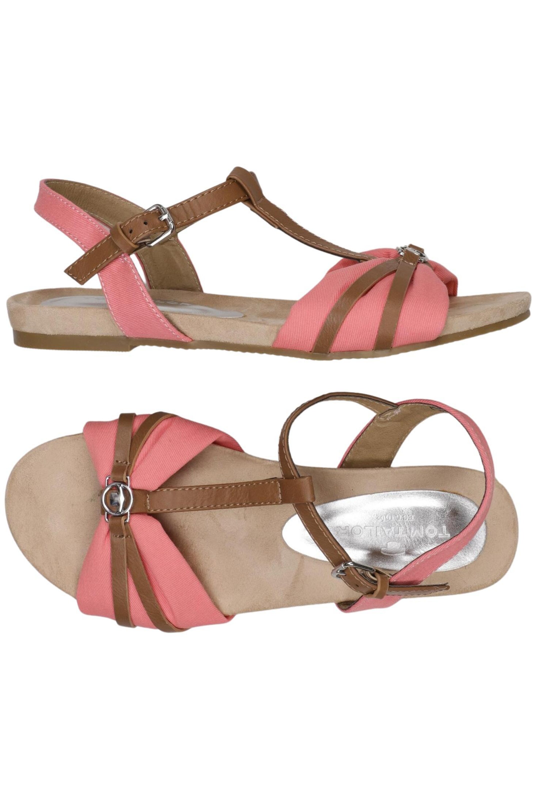 TOM TAILOR Sandals & High-Heeled Sandals in 38 in Pink: front