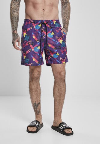 Urban Classics Badeshorts in Lila: Vorderseite