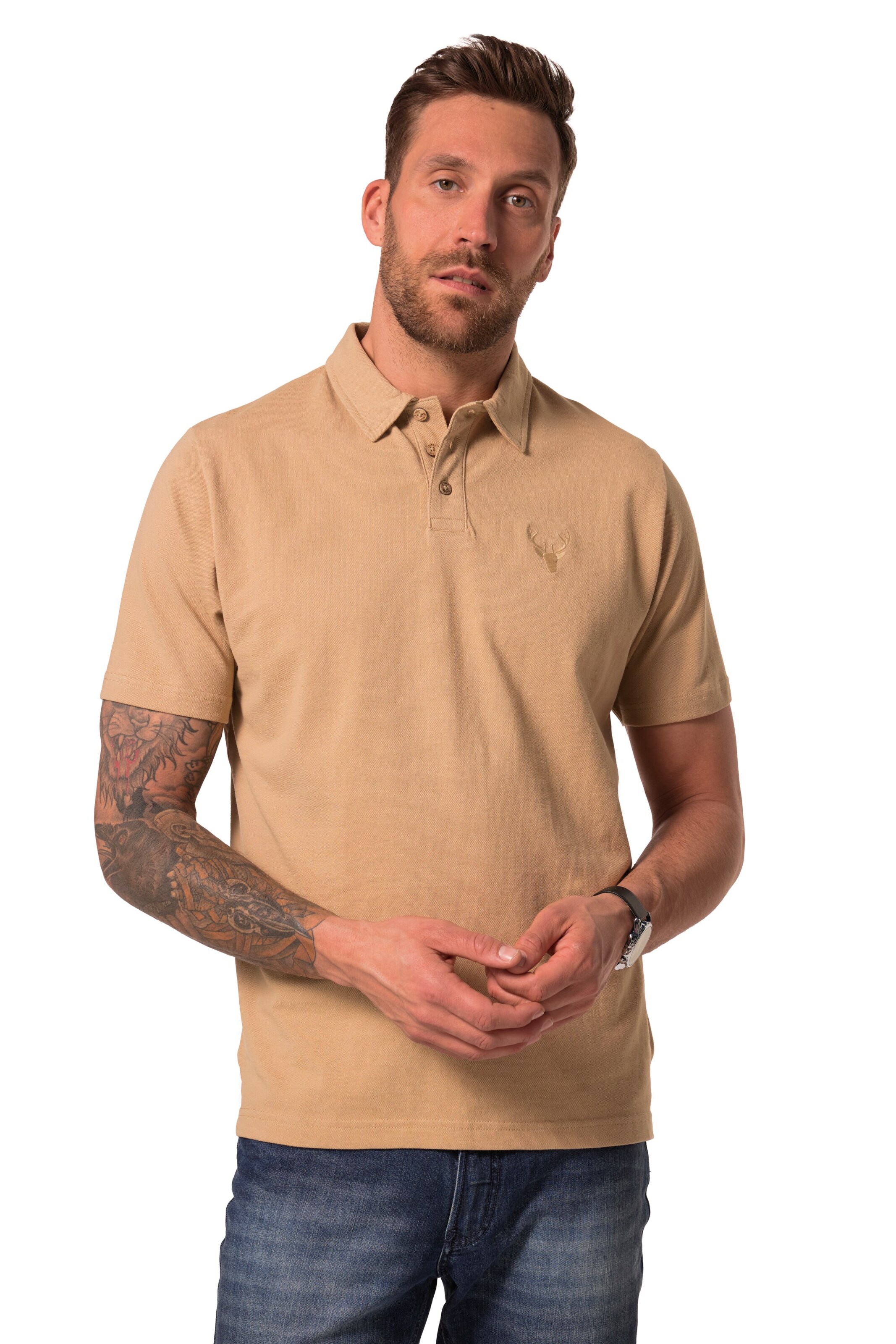 JP1880 Shirt in Beige: front