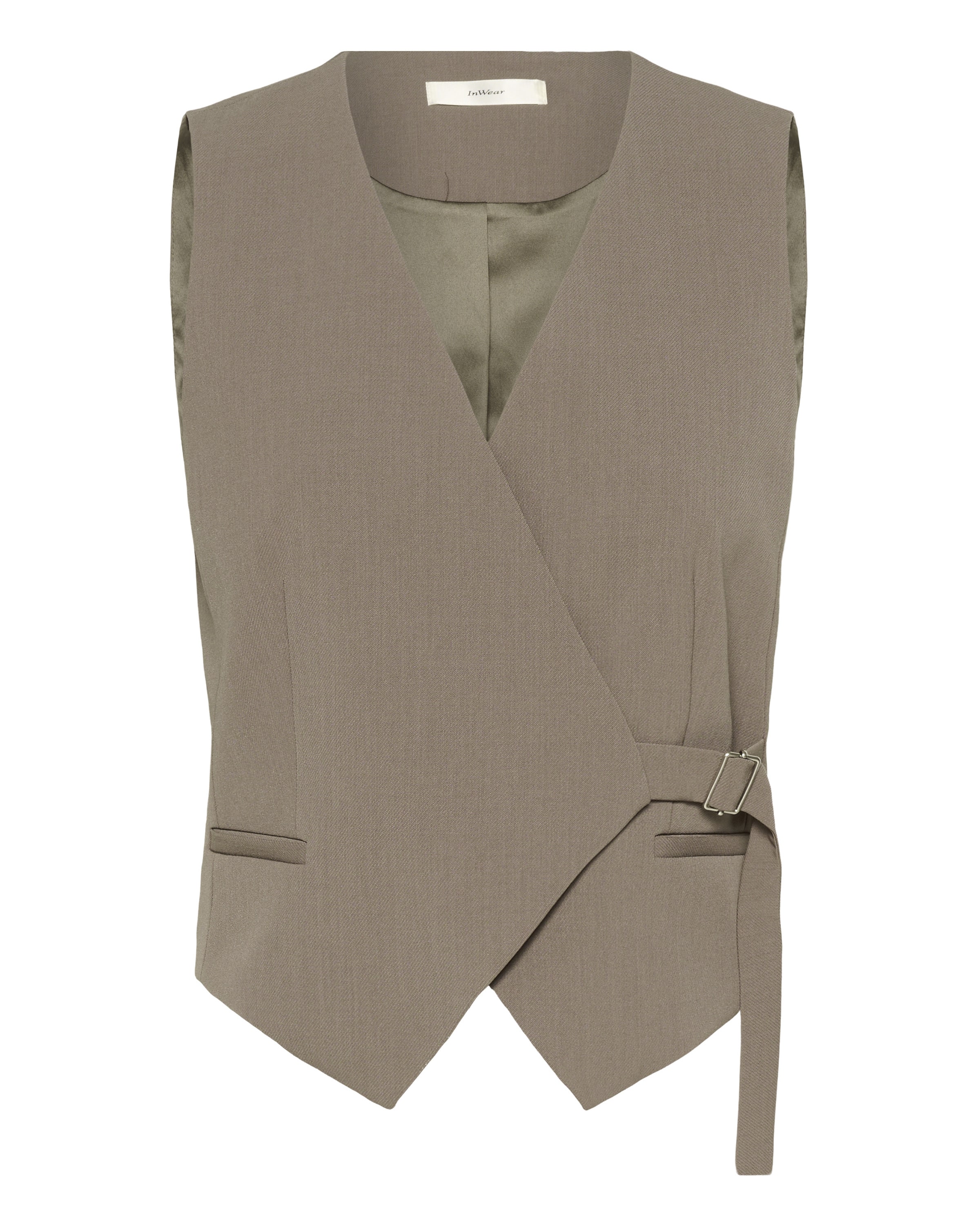 InWear Weste 'HAISLYIW' in Beige: Vorderseite