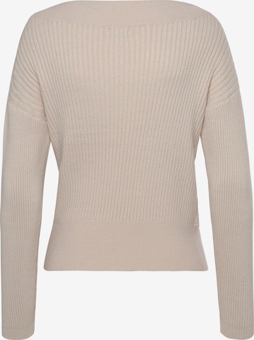 LASCANA Sweater in Beige