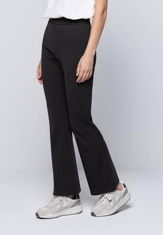 Street One Studio Bootcut Hose 'Punto di Roma' in Schwarz