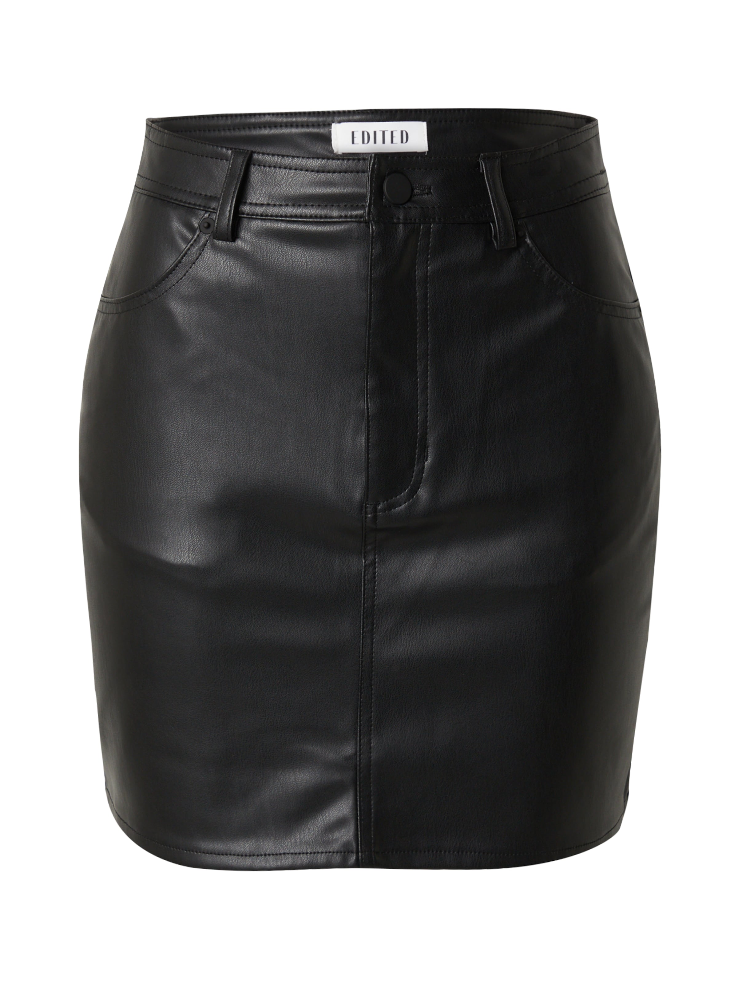 EDITED - Saia 'Fibi' em preto: frente