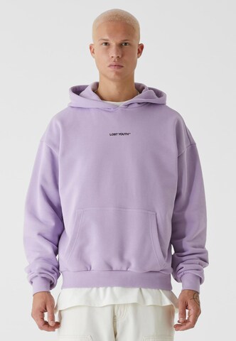 Lost Youth Sweatshirt 'Chaos' in Purple: front