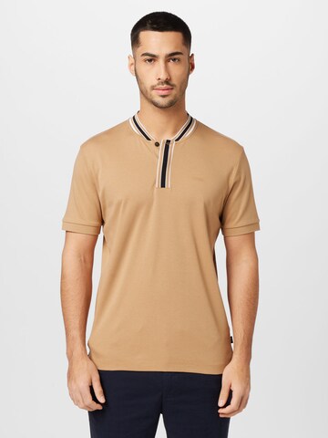 T-Shirt 'Pratt 10' BOSS Black en beige : devant