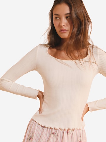 Camicia da notte 'Cayaline' di ETAM in beige