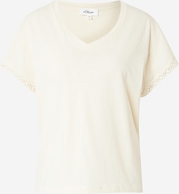s.Oliver Shirt in Beige: voorkant