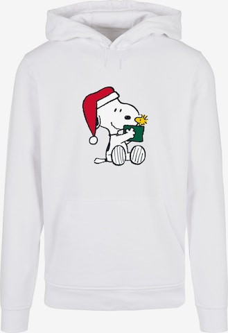 Sweat-shirt 'Peanuts Snoopy and Woodstock' Merchcode en blanc : devant