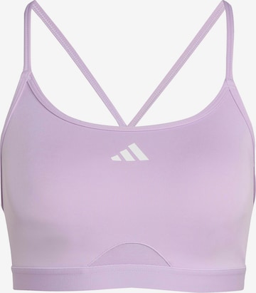 Reggiseno sportivo 'Aeroreact' di ADIDAS PERFORMANCE in lilla: frontale