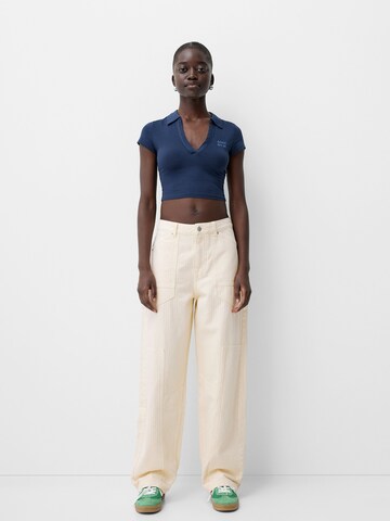 Loosefit Pantalon Bershka en beige