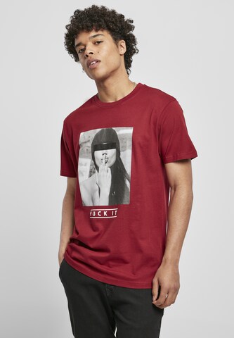 T-Shirt 'F#?K IT' Mister Tee en rouge : devant