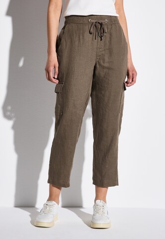 STREET ONE Loosefit Hose in Braun: Vorderseite