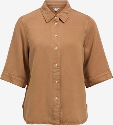 Camicia da donna 'OBJFrame' di OBJECT in marrone: frontale