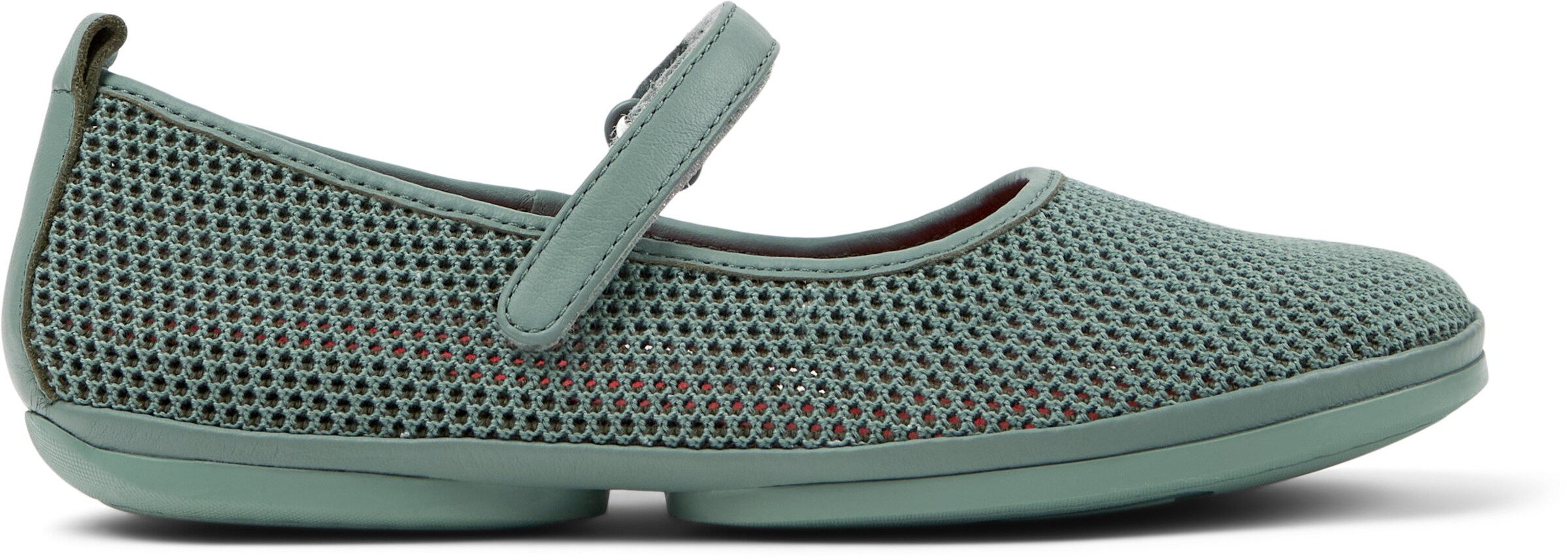 Ballerina con cinturino 'Right Nina' di CAMPER in verde