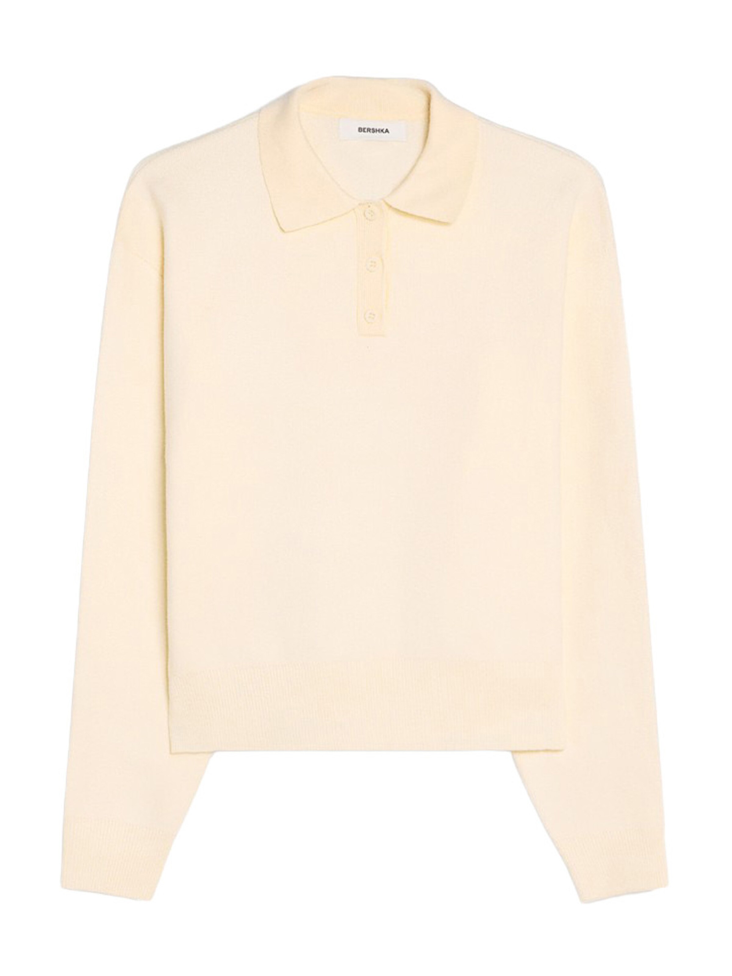 Bershka Sweater in White: front