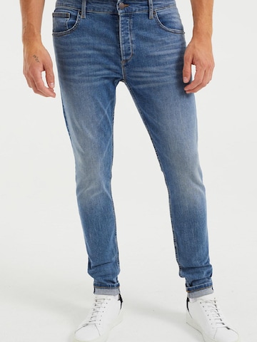 Skinny Jeans di WE Fashion in blu: frontale