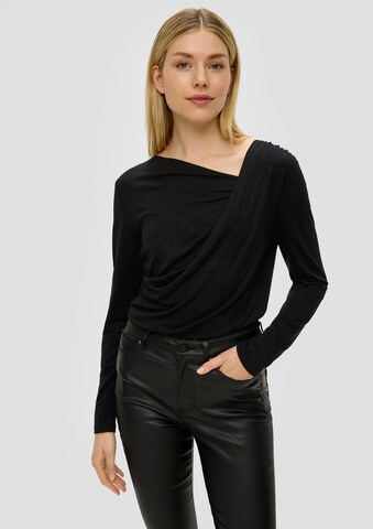 s.Oliver Shirt in Schwarz: predná strana