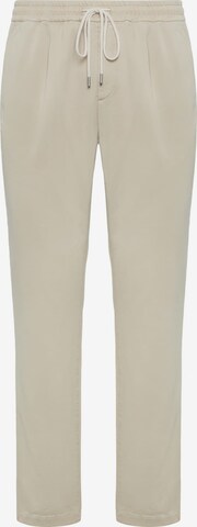 Boggi Milano Pleat-front trousers in Beige: front