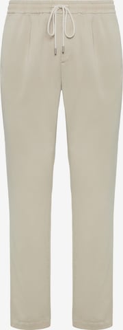 Boggi Milano Pleat-front trousers in Beige: front