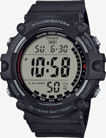 CASIO Uhr in Schwarz: Vorderseite