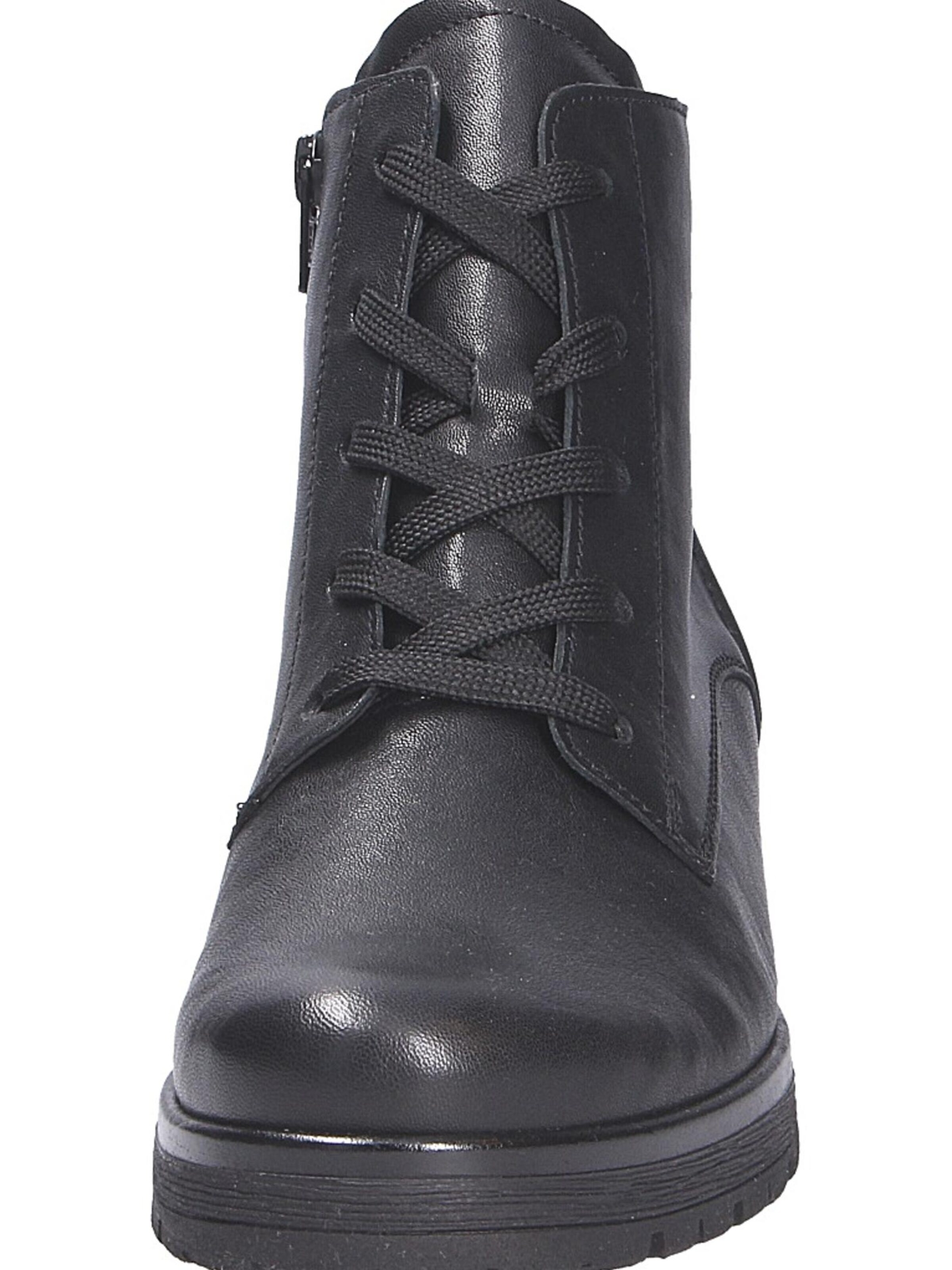 GABOR Schnürstiefel in Schwarz