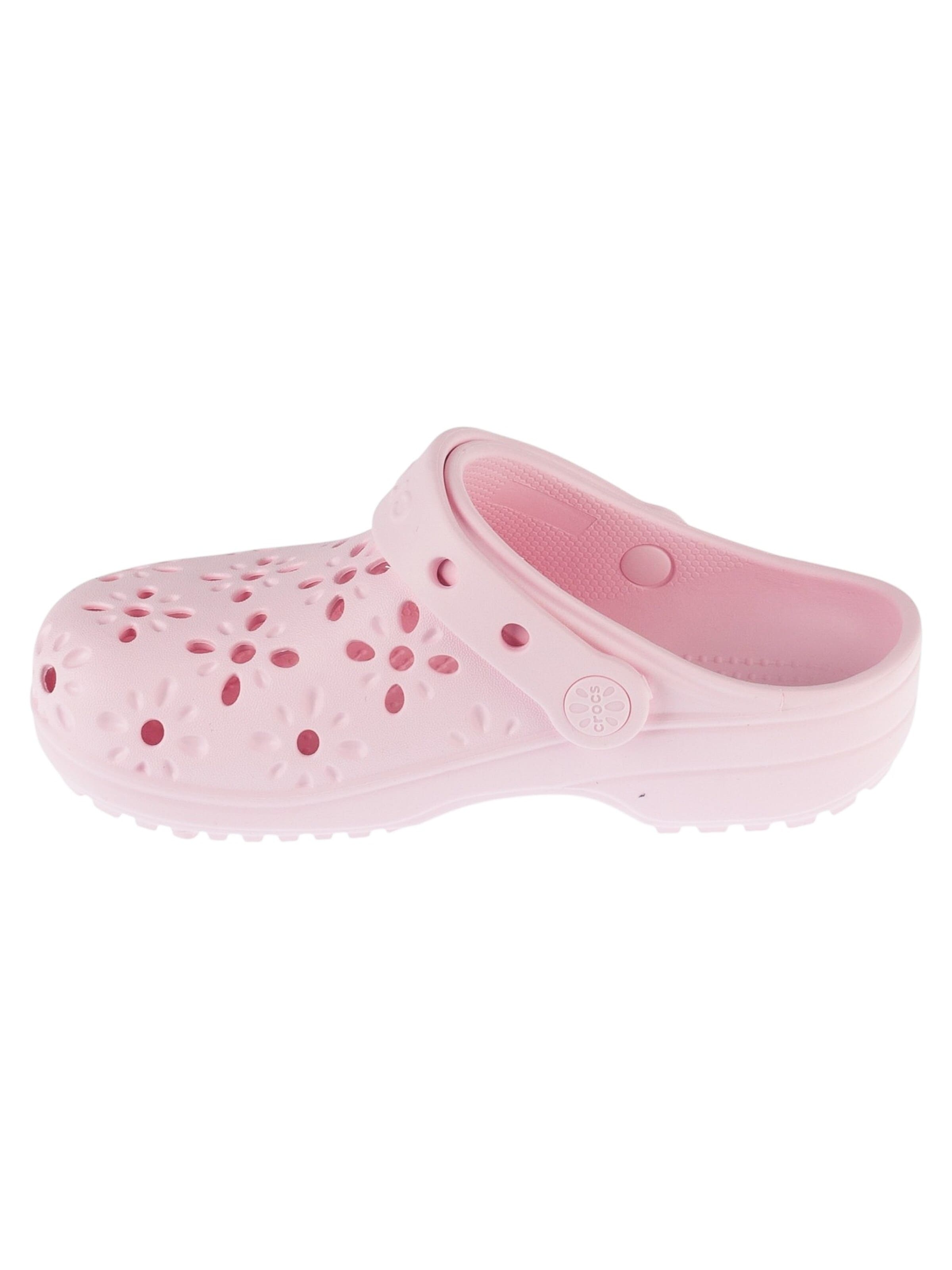 Crocs Sandal 'Crocs Classic Floral Cut Out Clog Kids' in Pink