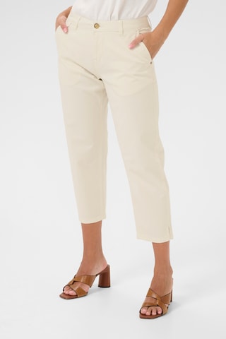 Regular Pantalon 'Berta' Cream en beige : devant