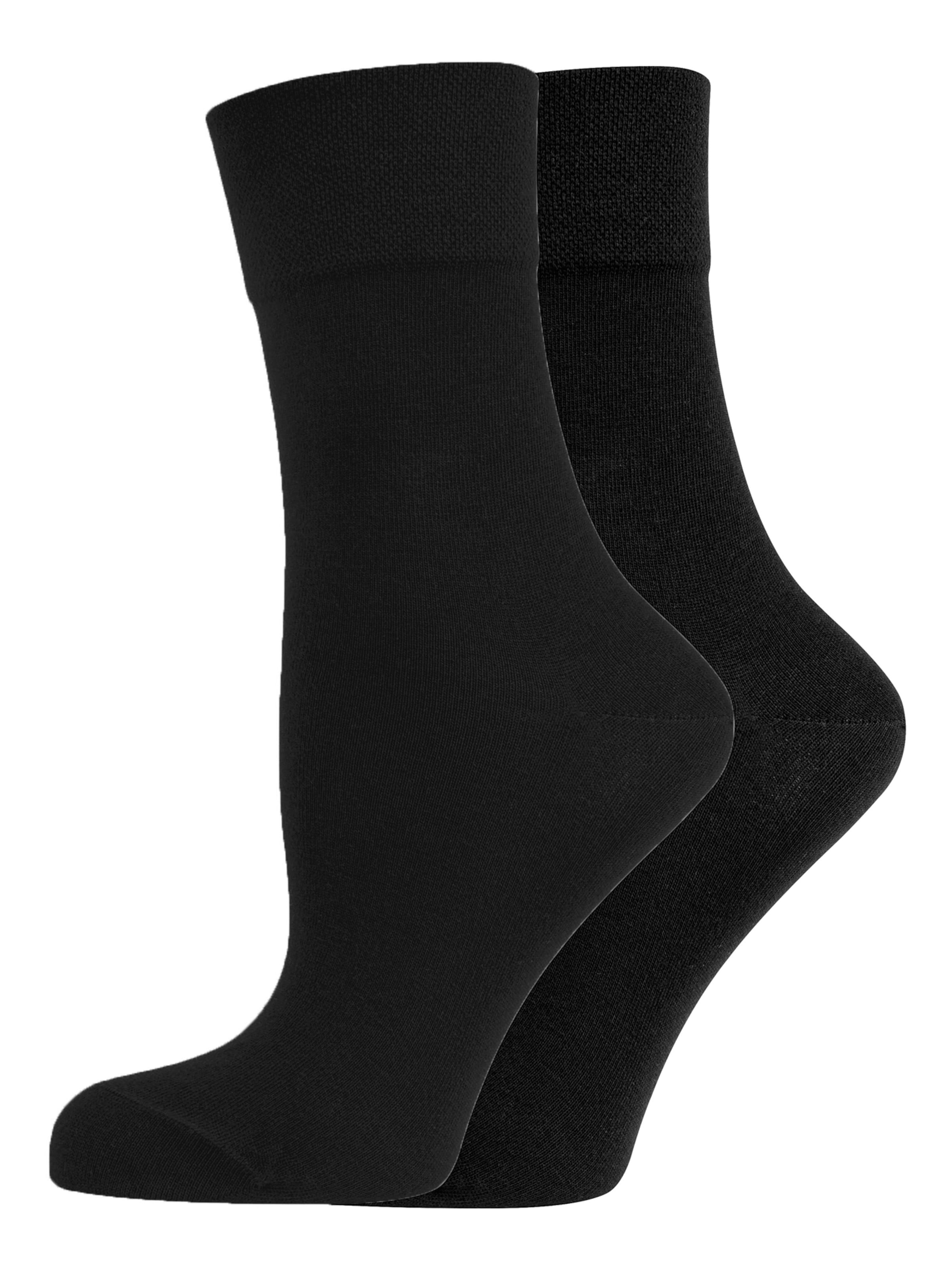 Nur Die Socks ' Bio Komfort 2er-Pack ' in Black: front