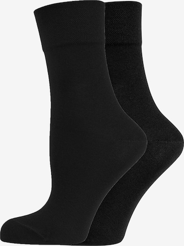 Nur Die Socks ' Bio Komfort 2er-Pack ' in Black: front