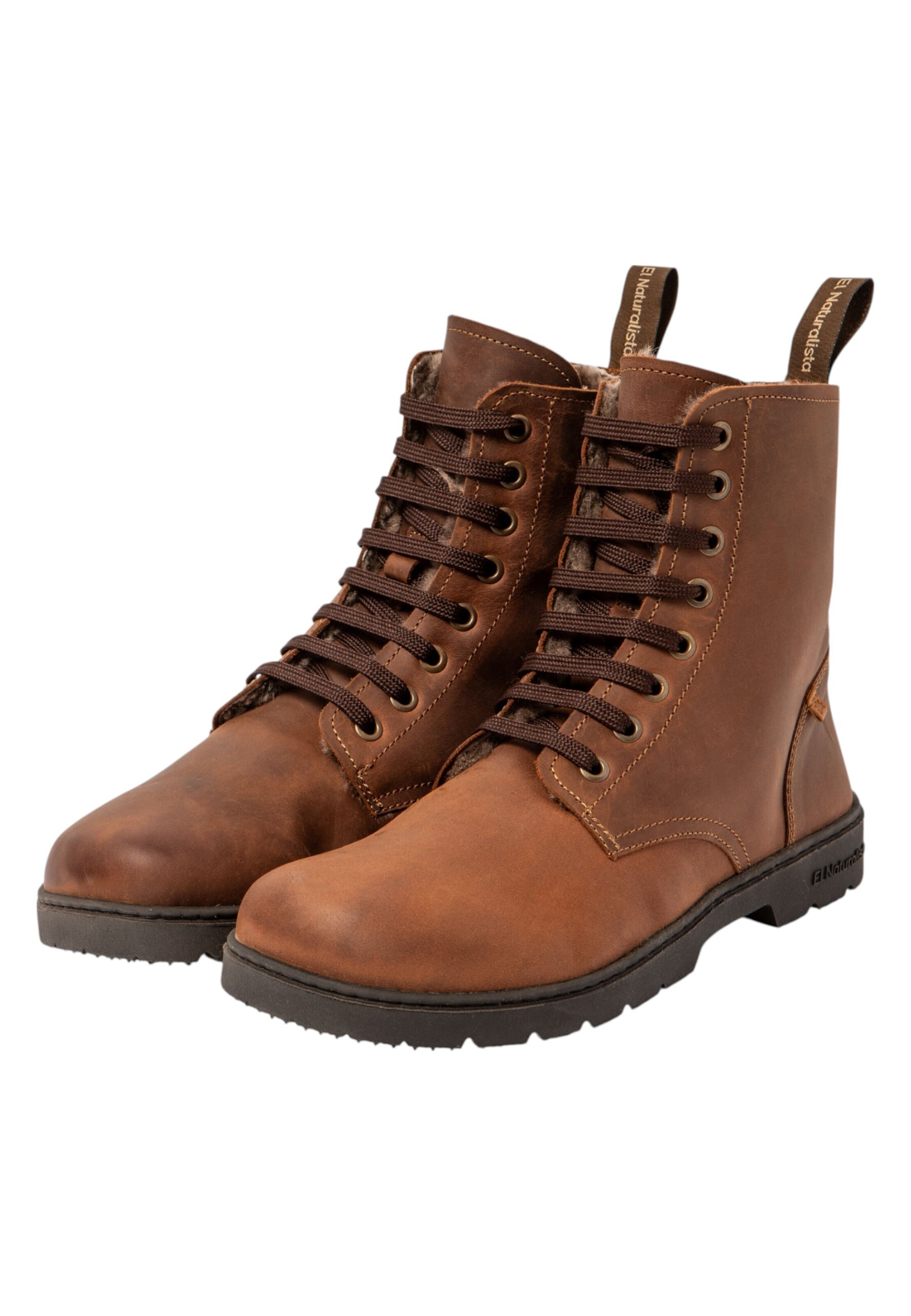 Bottines à lacets EL NATURALISTA en marron