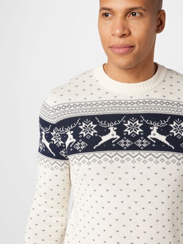 SELECTED HOMME Sweater in White