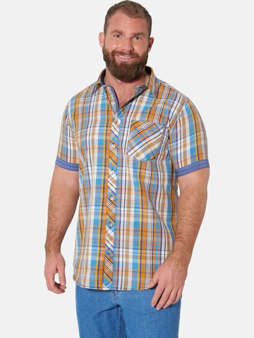 Jan Vanderstorm Comfort fit Button Up Shirt 'Hillar' in Orange: front