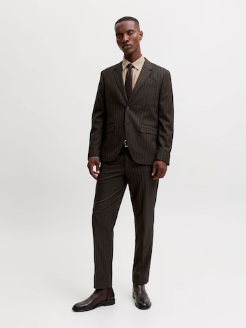 JACK & JONES Slimfit Bandplooibroek 'JPRMartin' in Bruin