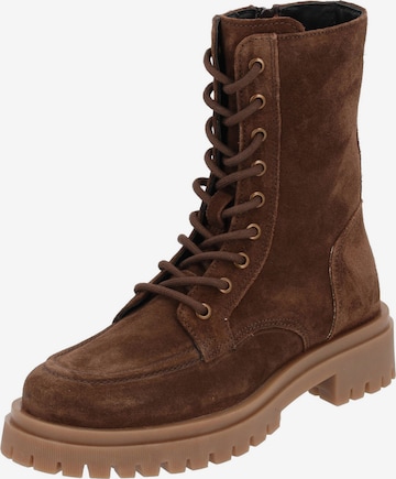 Bottines à lacets 'Soliuas' Palado en marron : devant