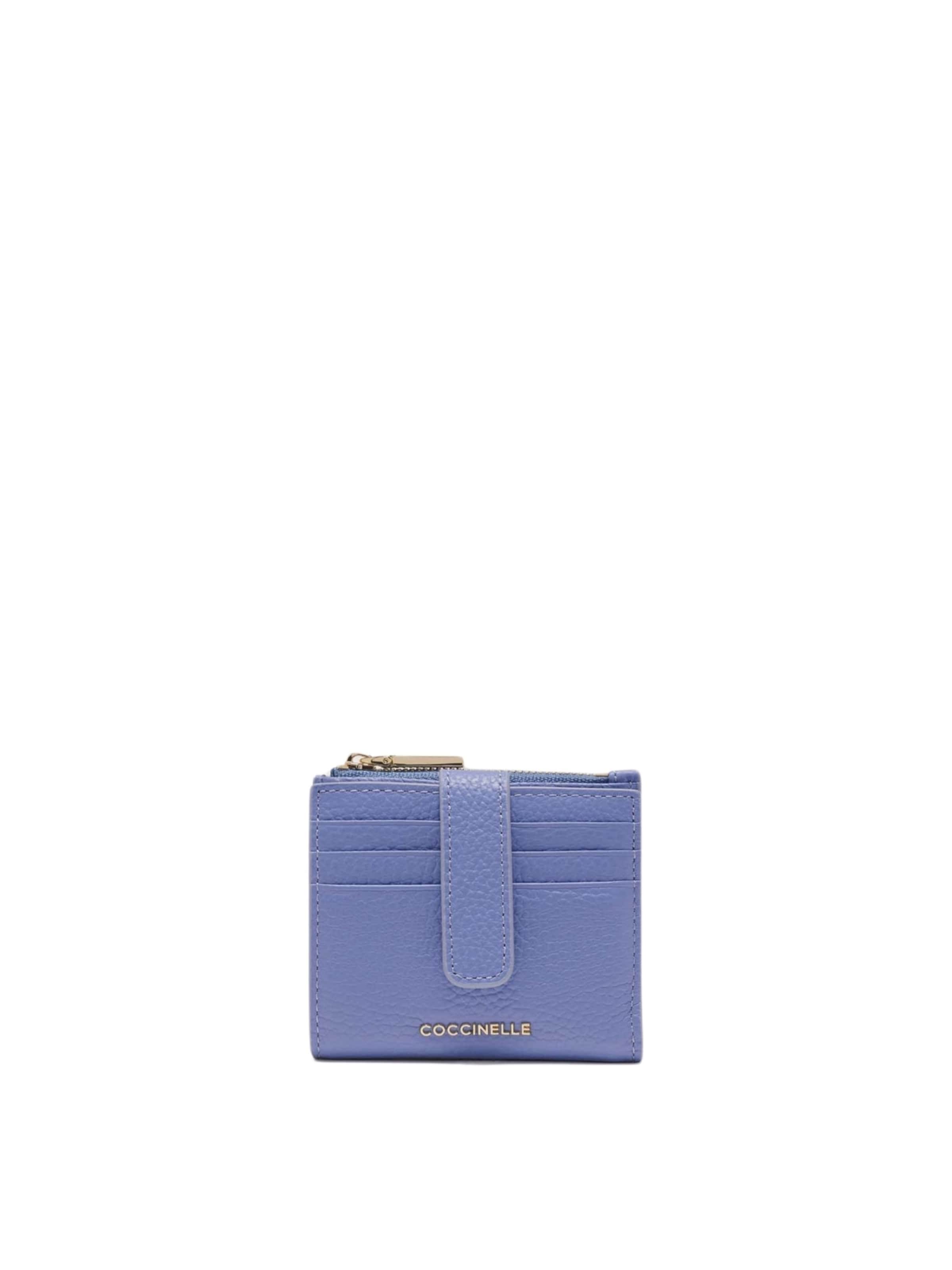 Coccinelle Wallet 'COCCINELLE METALLIC 2' in Blue: front