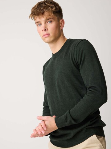 KnowledgeCotton Apparel Sweater in Green
